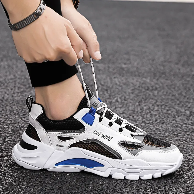BAKE Slip Resistant And Breathable Low Top Chunky Sneakers Unisex-2