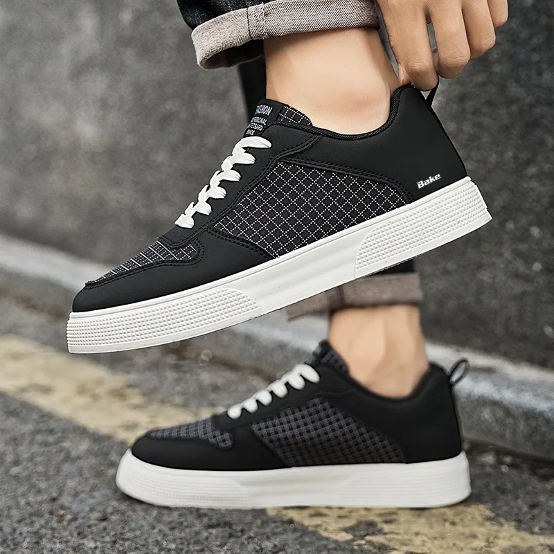 BAKE Anti Slip Wear Resistant Low Top Skateboard Shoes Men's-9