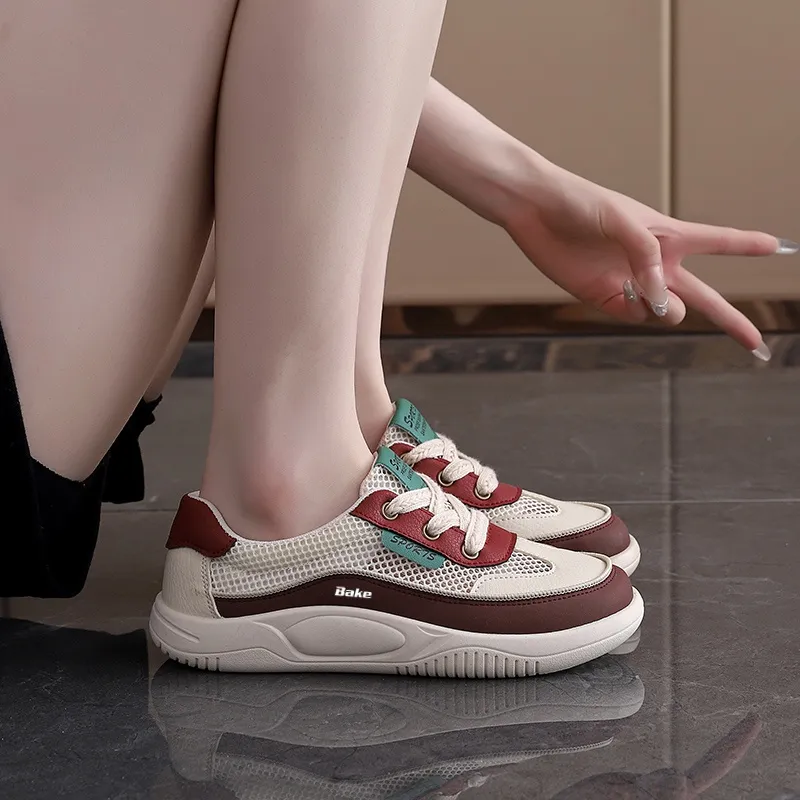 BAKE Breathable Abrasion Resistant Slip Resistant Low Top Skateboard Shoes Women's-9