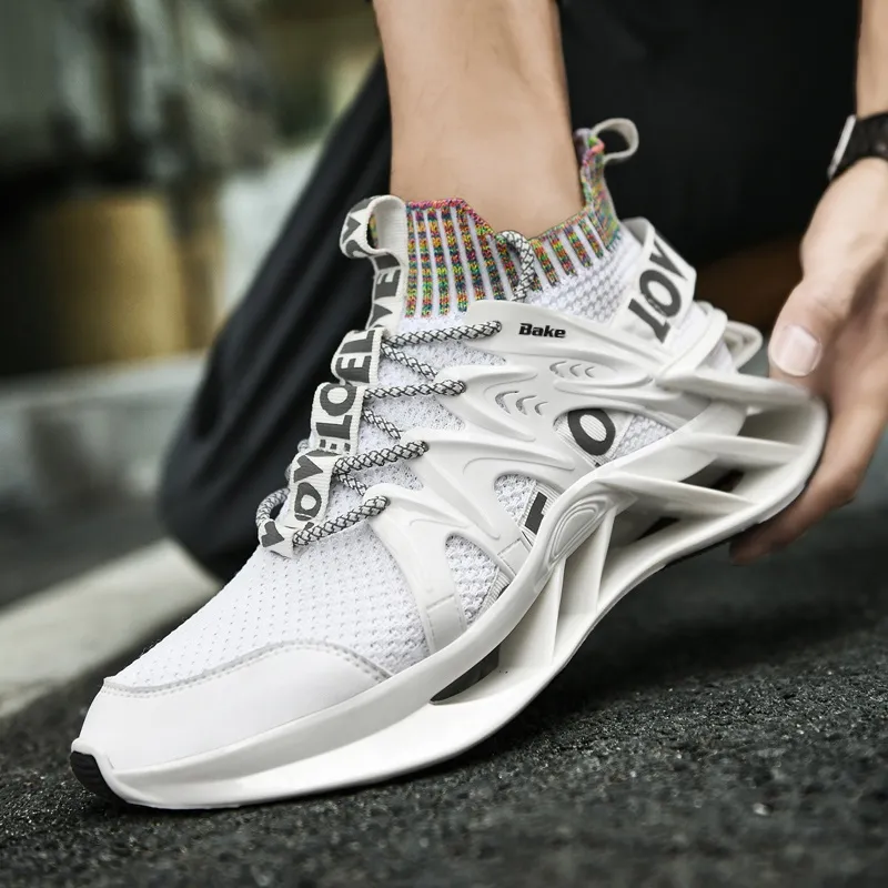 BAKE Shock Absorbers With Slip Resistant And Abrasion Resistant Properties Low Top Casual Shoes Men's-10
