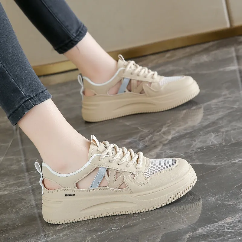 BAKE Slip Resistant, Abrasion Resistant, Breathable Low Top Skateboard Shoes Women's-1