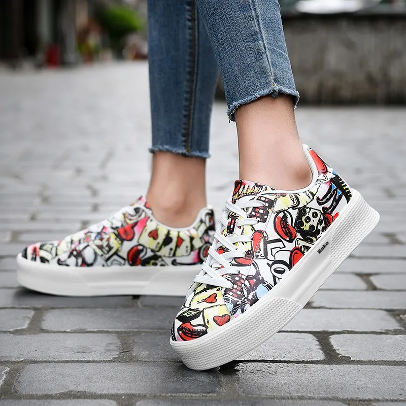 BAKE Slip Resistant, Lightweight, And Breathable Low Top Skateboard Shoes Unisex-3