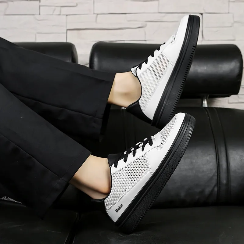 BAKE Anti Slip Wear Resistant Low Top Skateboard Shoes Men's-3