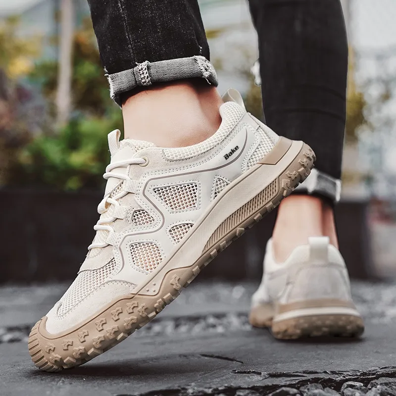 BAKE Shock Absorbers With Slip Resistant And Abrasion Resistant Properties Low Top Casual Shoes Men's-3