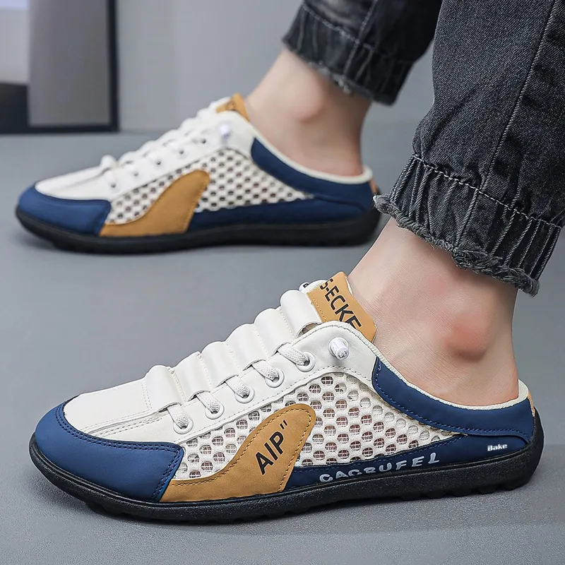 BAKE Slip Resistant Abrasion Resistant Closed Toe Slippers Men's-7