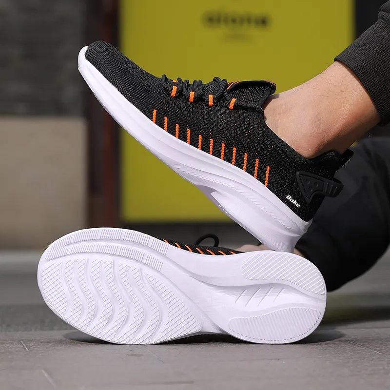 BAKE Anti Slip Wear Resistant Low Top Casual Shoes Men's-4
