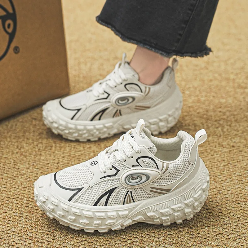 BAKE Slip Resistant, Abrasion Resistant, Lightweight Low Top Chunky Sneakers Unisex-14