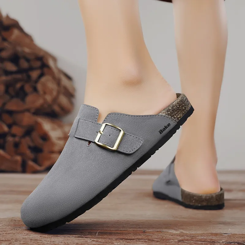 BAKE Quiet Abrasion Resistant Slip Resistant Closed Toe Slippers Men's-6
