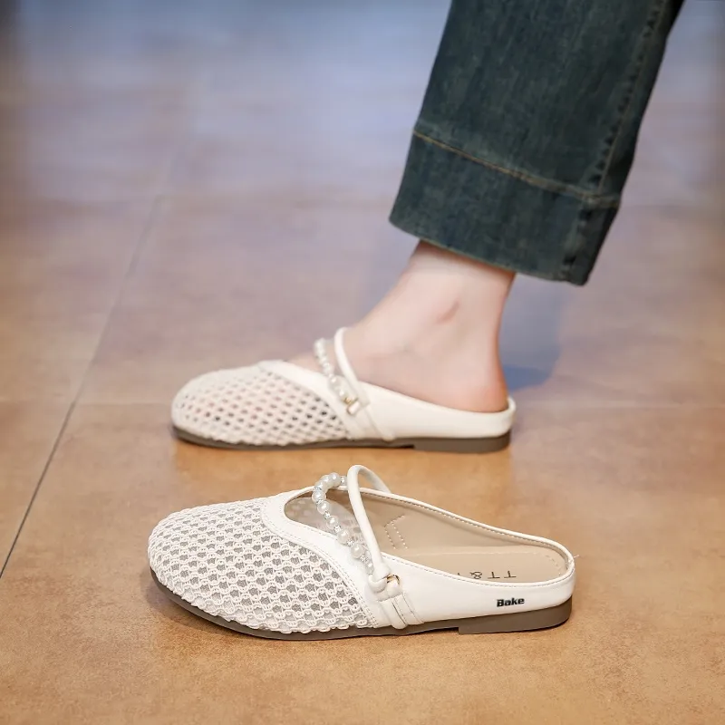 BAKE Rubber Sole Abrasion Resistant Slip Resistant Odor Resistant Closed Toe Slippers Women's-10