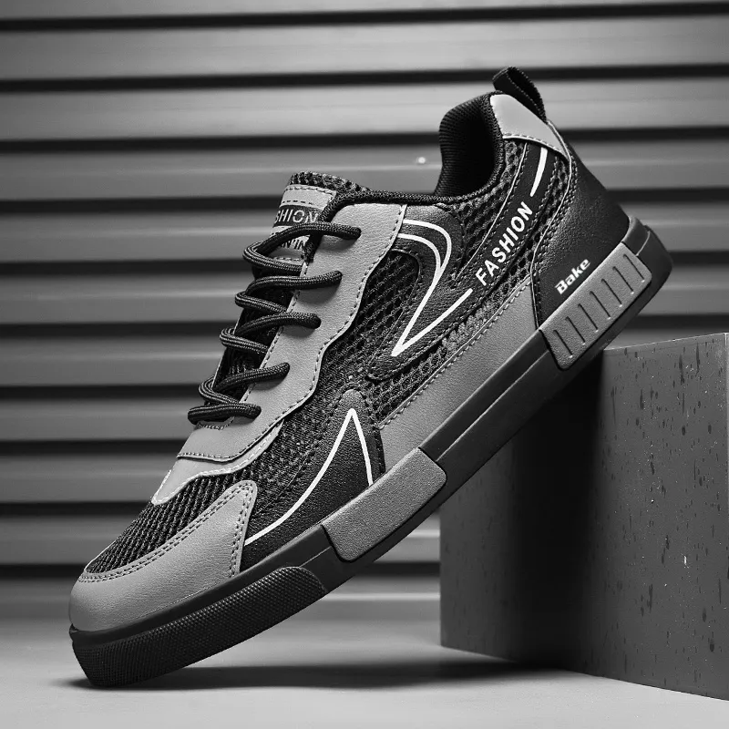 BAKE Slip Resistant Shock Absorbers Lightweight Low Top Skateboard Shoes Men's-12