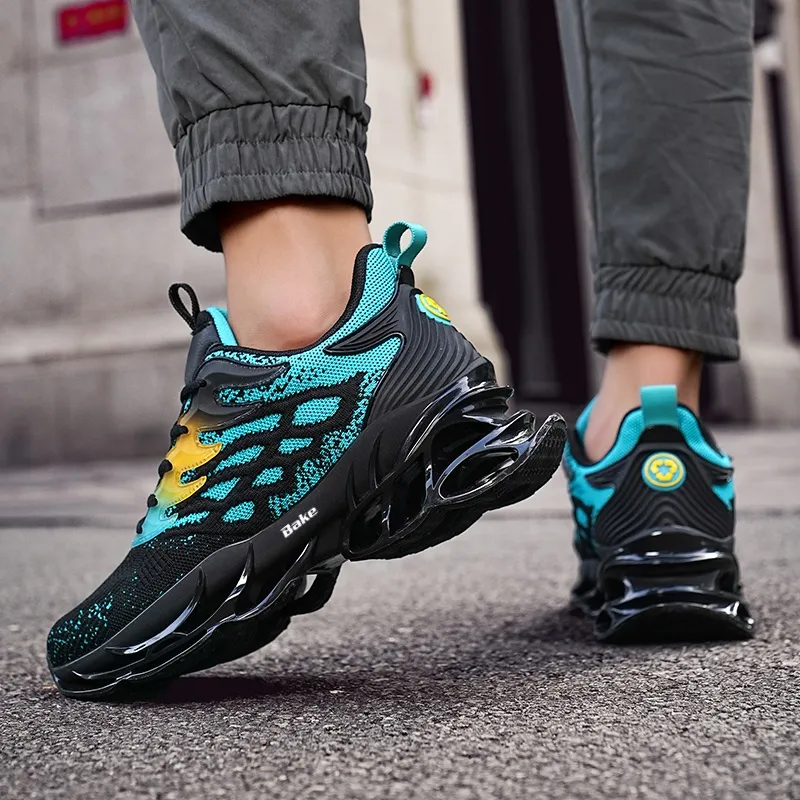 BAKE Shock Absorbers With Slip Resistant And Abrasion Resistant Properties Low Top Casual Shoes Men's-14