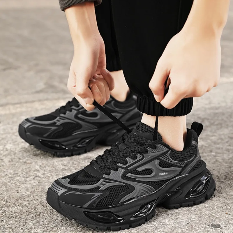 BAKE Slip Resistant And Breathable Low Top Chunky Sneakers Men's-7