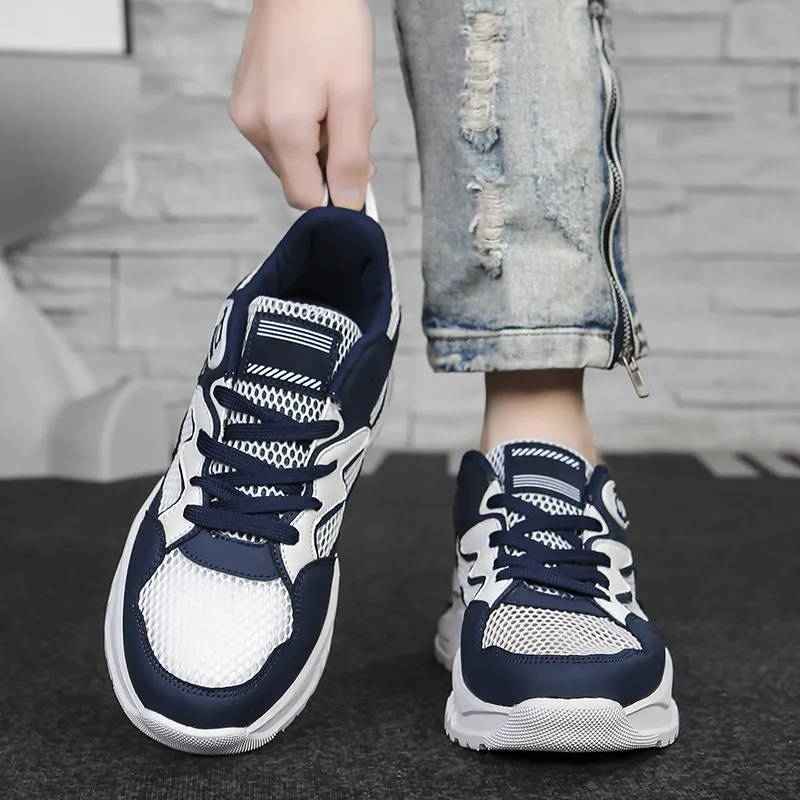 BAKE Anti Slip Wear Resistant Low Top Chunky Sneakers Men's-1