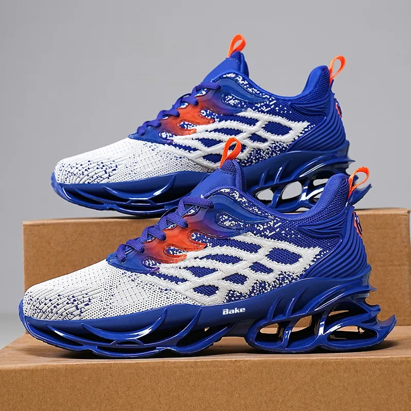 BAKE Shock Absorbers With Slip Resistant And Abrasion Resistant Properties Low Top Casual Shoes Men's-1