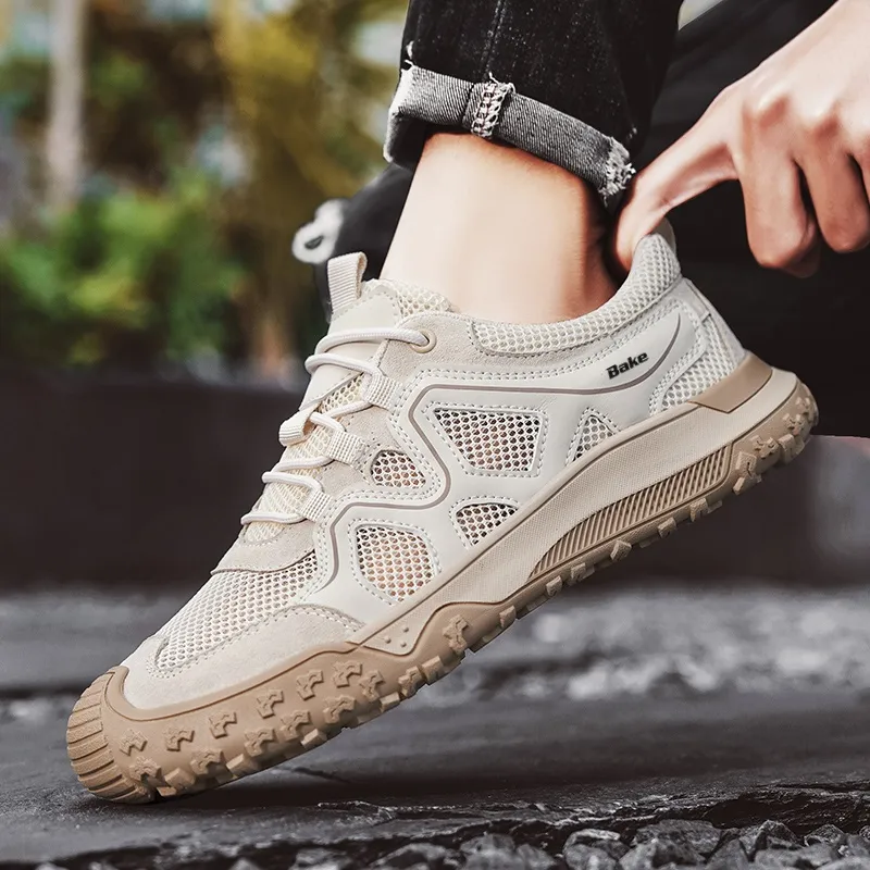 BAKE Shock Absorbers With Slip Resistant And Abrasion Resistant Properties Low Top Casual Shoes Men's-4