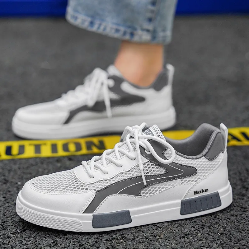 BAKE Slip Resistant Cushioning And Breathable Low Top Skateboard Shoes Men's-2