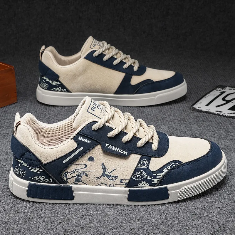 BAKE Abrasion Resistant, Lightweight, And Breathable Low Top Skateboard Shoes Men's-6