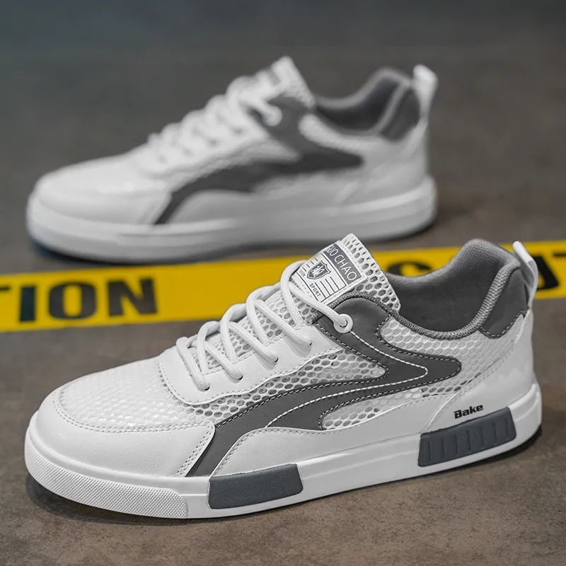 BAKE Slip Resistant Cushioning And Breathable Low Top Skateboard Shoes Men's-1