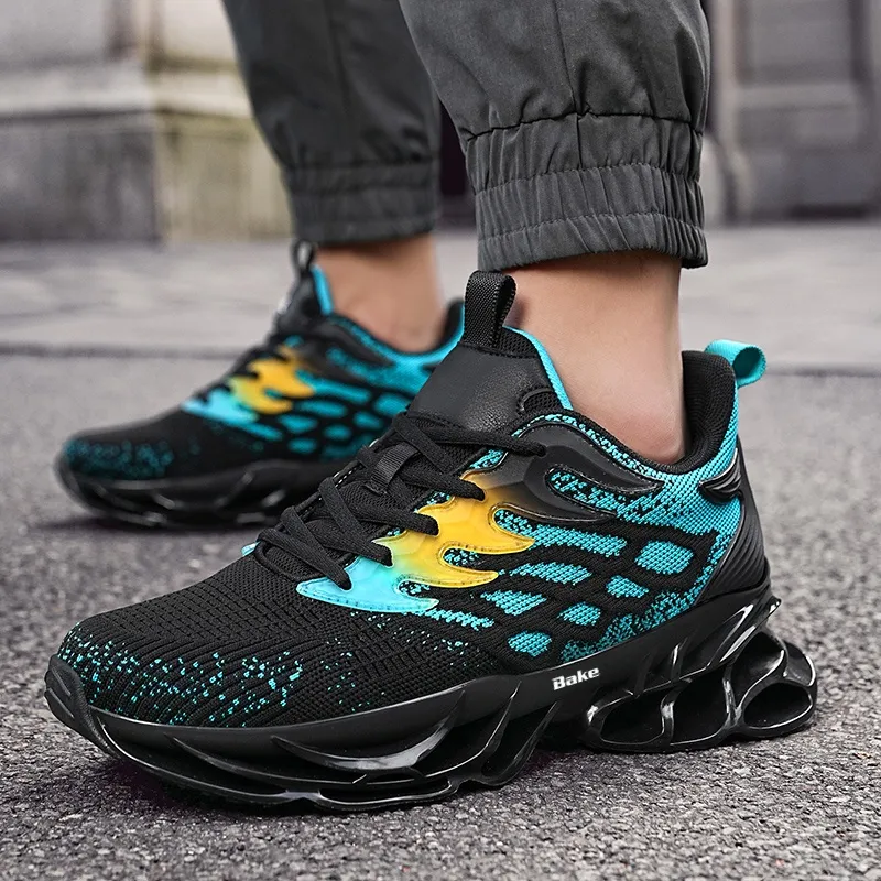 BAKE Shock Absorbers With Slip Resistant And Abrasion Resistant Properties Low Top Casual Shoes Men's-13