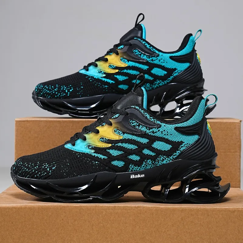 BAKE Shock Absorbers With Slip Resistant And Abrasion Resistant Properties Low Top Casual Shoes Men's-11