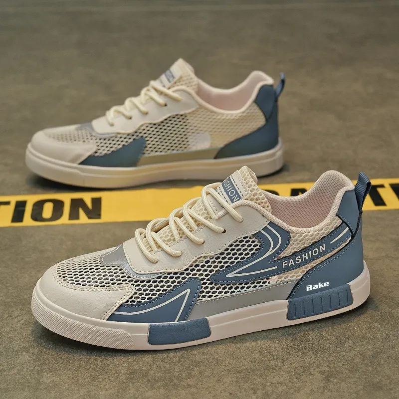 BAKE Slip Resistant Shock Absorbers Lightweight Low Top Skateboard Shoes Men's-4