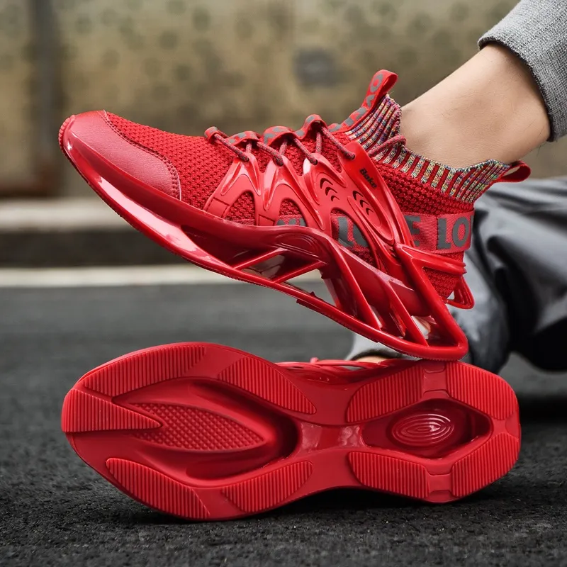 BAKE Shock Absorbers With Slip Resistant And Abrasion Resistant Properties Low Top Casual Shoes Men's-2