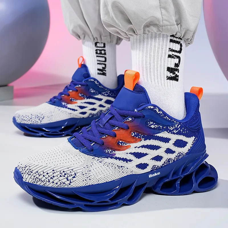 BAKE Shock Absorbers With Slip Resistant And Abrasion Resistant Properties Low Top Casual Shoes Men's-2