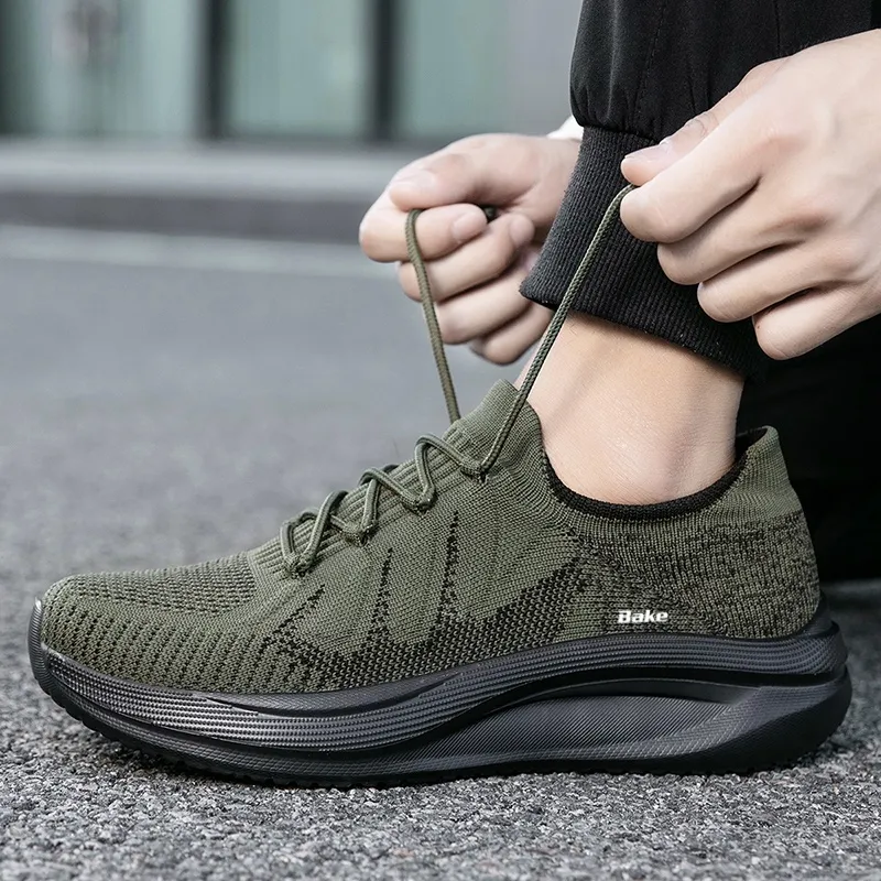 BAKE Shock Absorbers With Slip Resistant And Abrasion Resistant Properties Low Top Casual Shoes Men's-4
