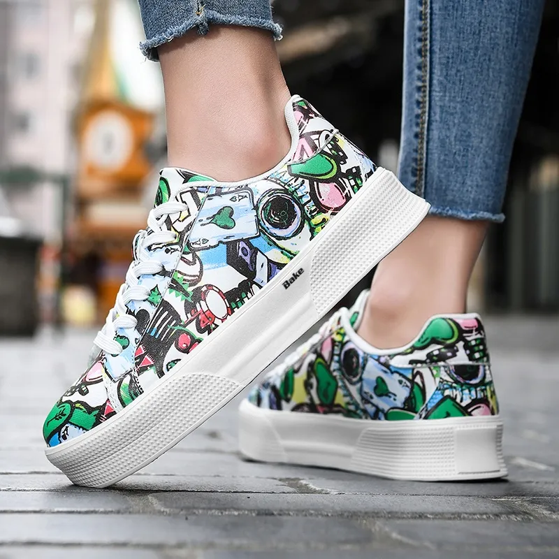 BAKE Slip Resistant, Lightweight, And Breathable Low Top Skateboard Shoes Unisex-14