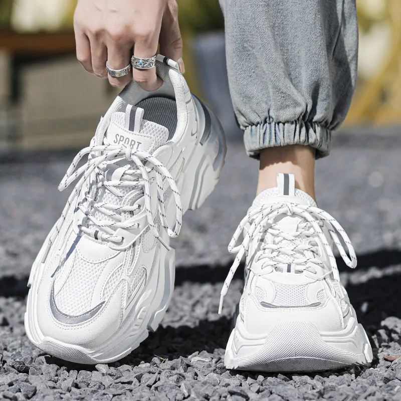 BAKE Cushioning, Breathable, Lightweight Low Top Chunky Sneakers Men's-8