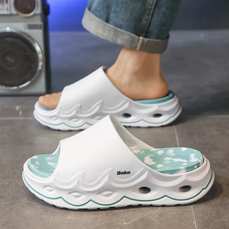 BAKE Quiet Slip Resistant Abrasion Resistant Slide Slippers Unisex-11