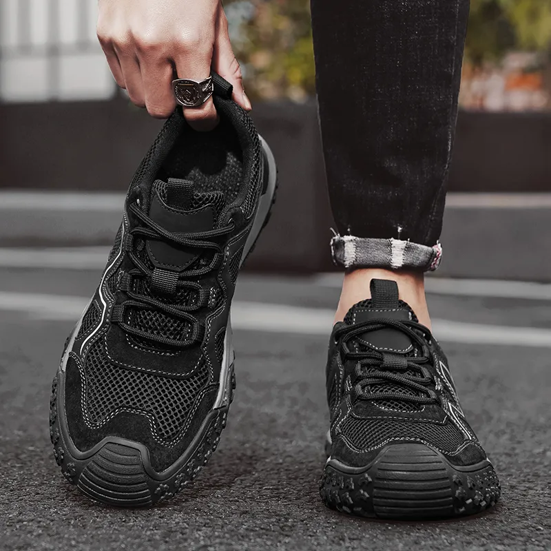 BAKE Shock Absorbers With Slip Resistant And Abrasion Resistant Properties Low Top Casual Shoes Men's-9
