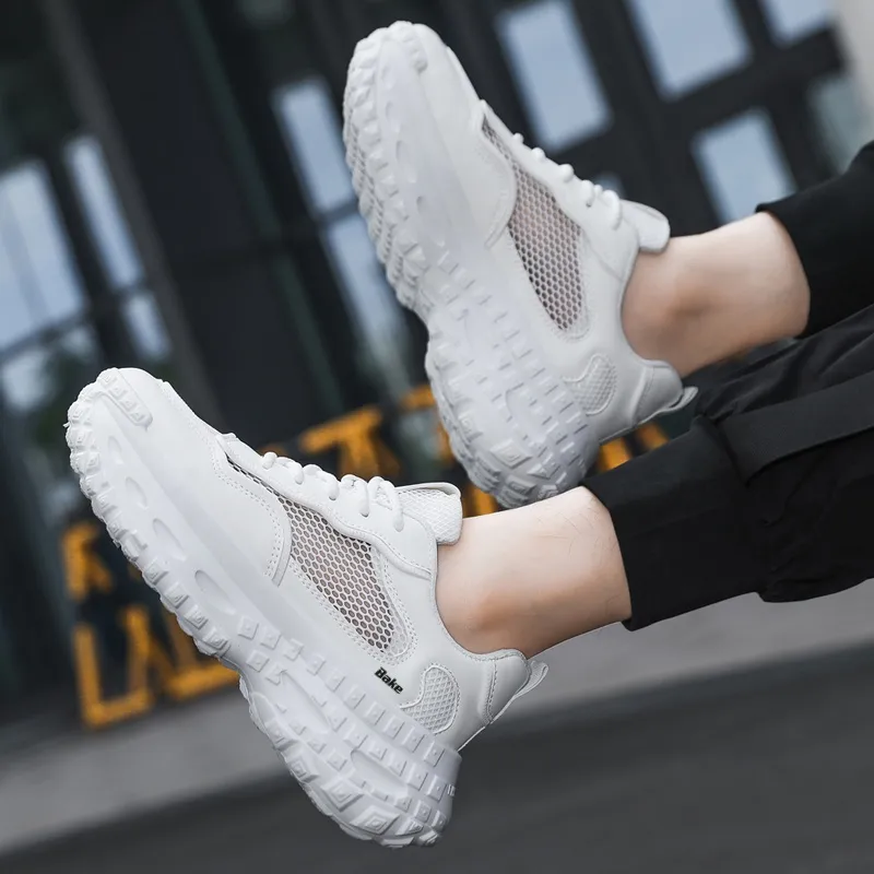 BAKE Non slip Lightweight Low Top Chunky Sneakers Men's-9