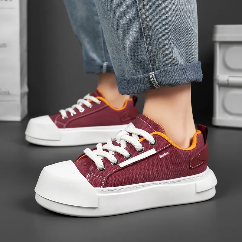 BAKE Slip Resistant Low Top Skateboard Shoes Men's-3
