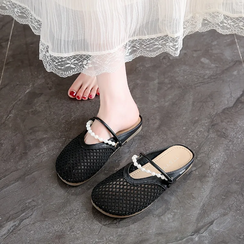 BAKE Rubber Sole Abrasion Resistant Slip Resistant Odor Resistant Closed Toe Slippers Women's-8