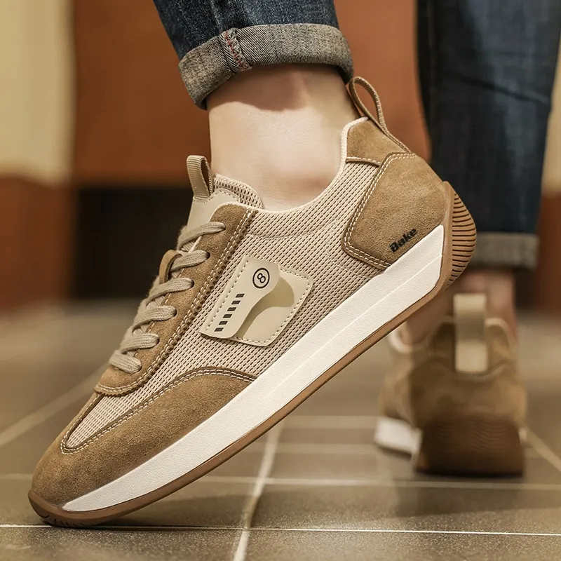 BAKE Shock Absorbers With Slip Resistant And Abrasion Resistant Properties Low Top Casual Shoes Men's-1