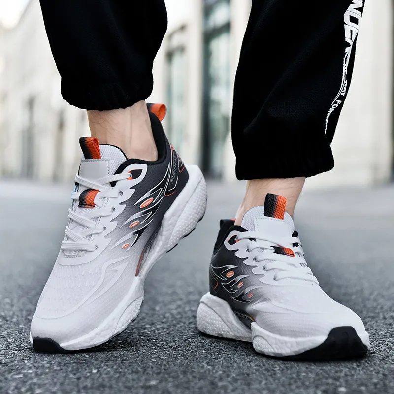 BAKE Shock Absorbers Slip Resistant Breathable Low Top Casual Shoes Unisex-8