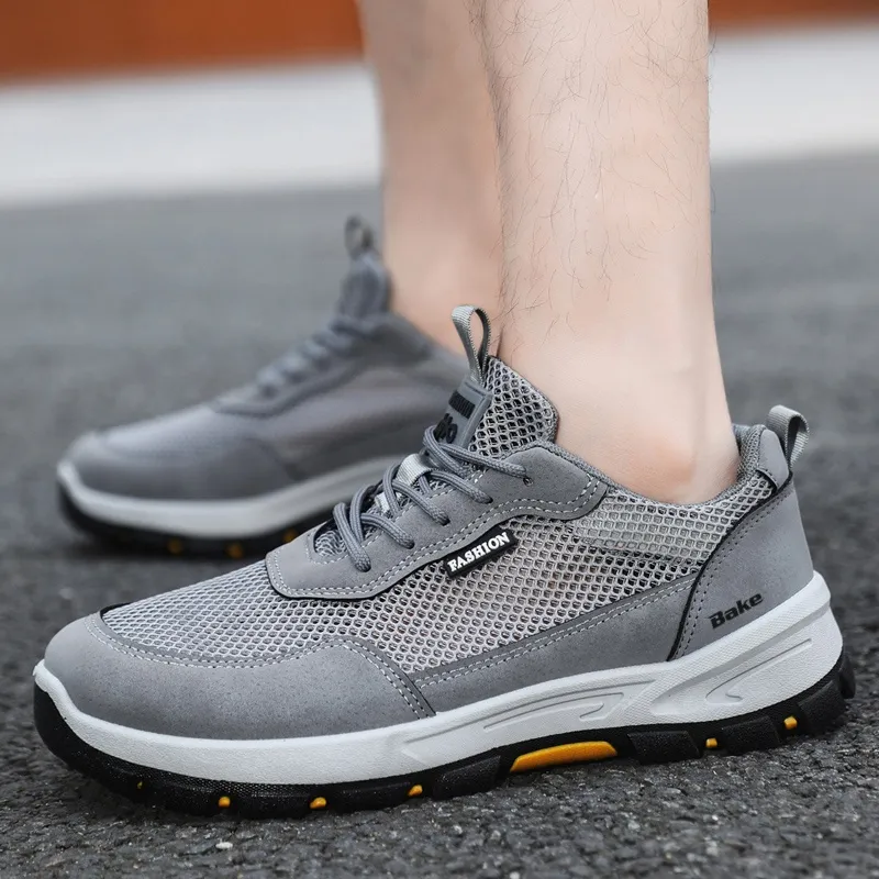 BAKE Shock Absorbers Slip Resistant Breathable Low Top Casual Shoes Men's-3