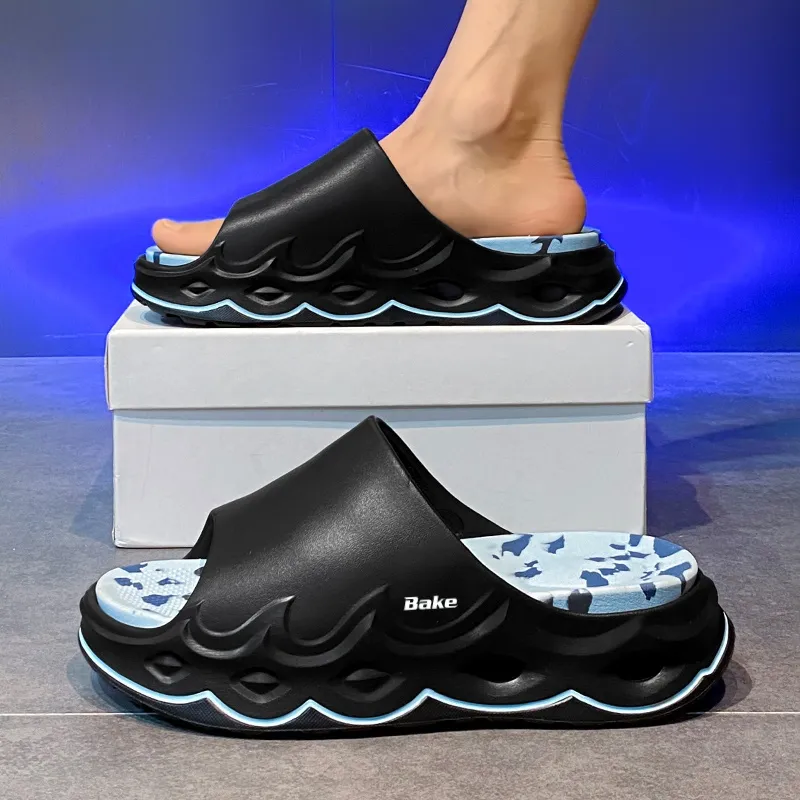 BAKE Quiet Slip Resistant Abrasion Resistant Slide Slippers Unisex-18