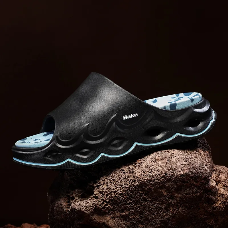 BAKE Quiet Slip Resistant Abrasion Resistant Slide Slippers Unisex-16