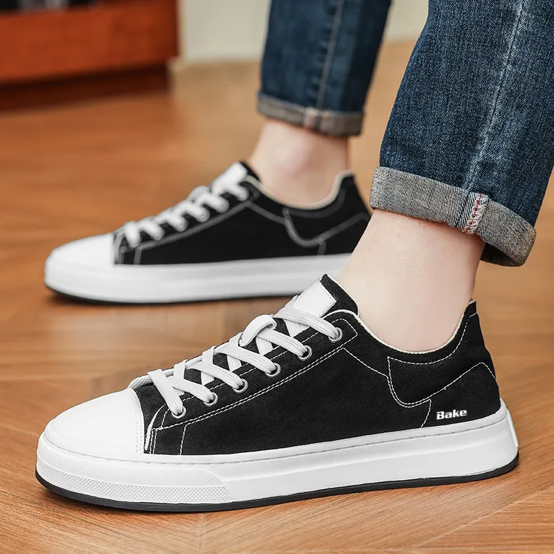 BAKE Breathable Lightweight Cushioning Low Top Canvas Shoes Men's-6