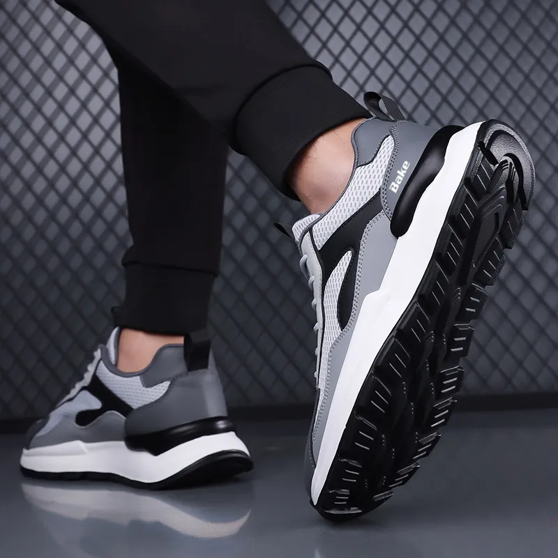 BAKE Anti Slip Wear Resistant Low Top Casual Shoes Men's-3