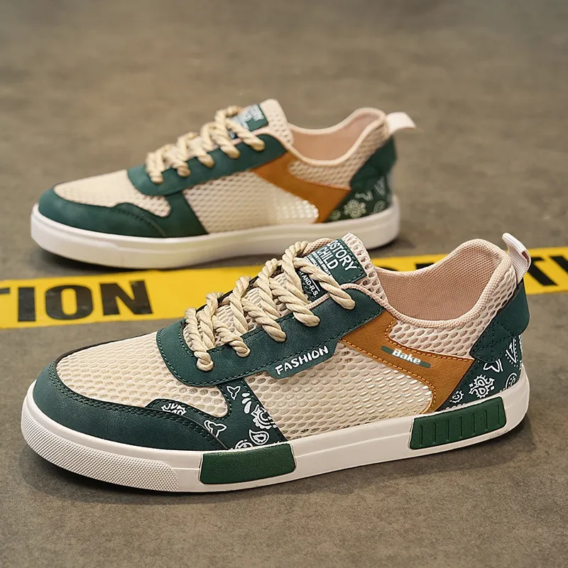 BAKE Slip Resistant Shock Absorbers With Abrasion Resistant Properties Low Top Skateboard Shoes Men's-8