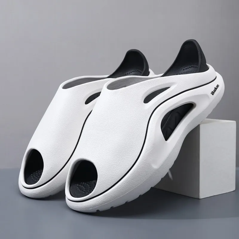 BAKE Slip Resistant Odor Resistant Abrasion Resistant Slide Slippers Unisex-17