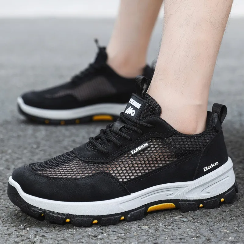 BAKE Shock Absorbers Slip Resistant Breathable Low Top Casual Shoes Men's-6