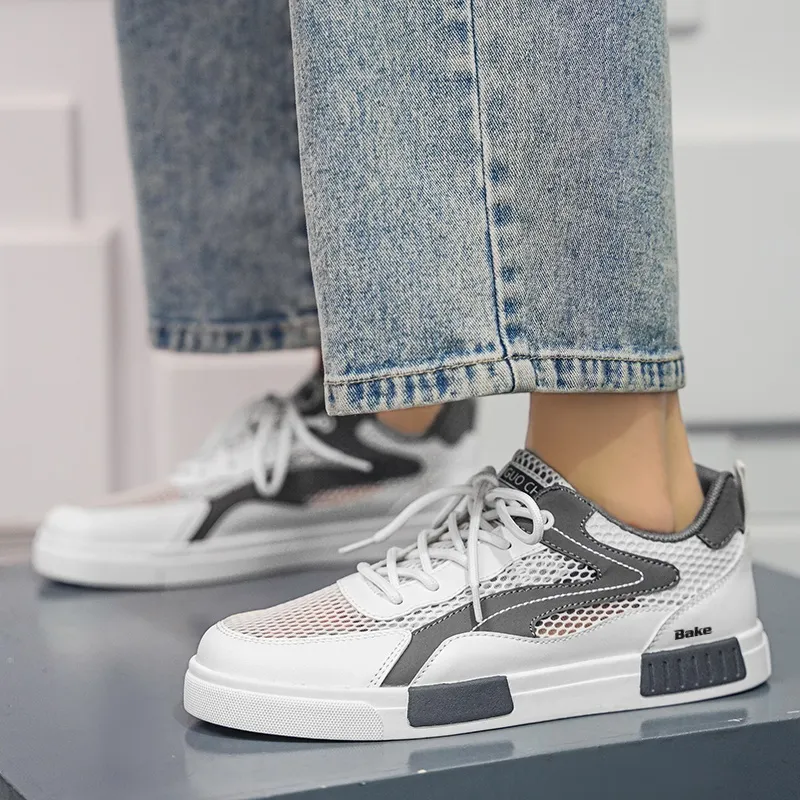 BAKE Slip Resistant Cushioning And Breathable Low Top Skateboard Shoes Men's-3