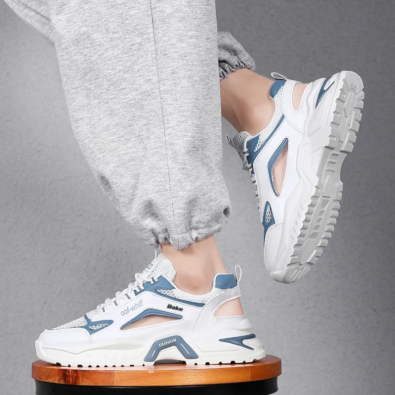 BAKE Breathable And Wear resistant Low Top Casual Shoes Men's-3