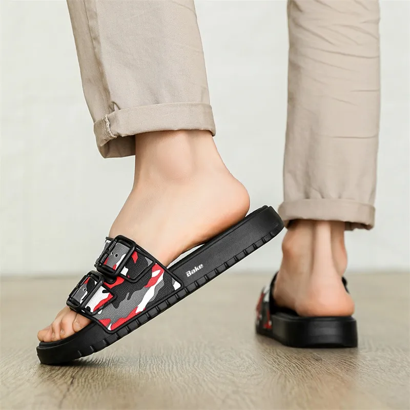 BAKE EVA Slip Resistant Odor Resistant Abrasion Resistant Slide Slippers Men's-3