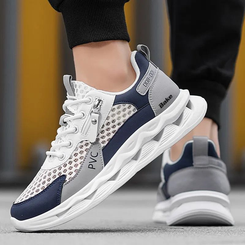 BAKE Shock Absorbers Slip Resistant Breathable Low Top Casual Shoes Men's-3