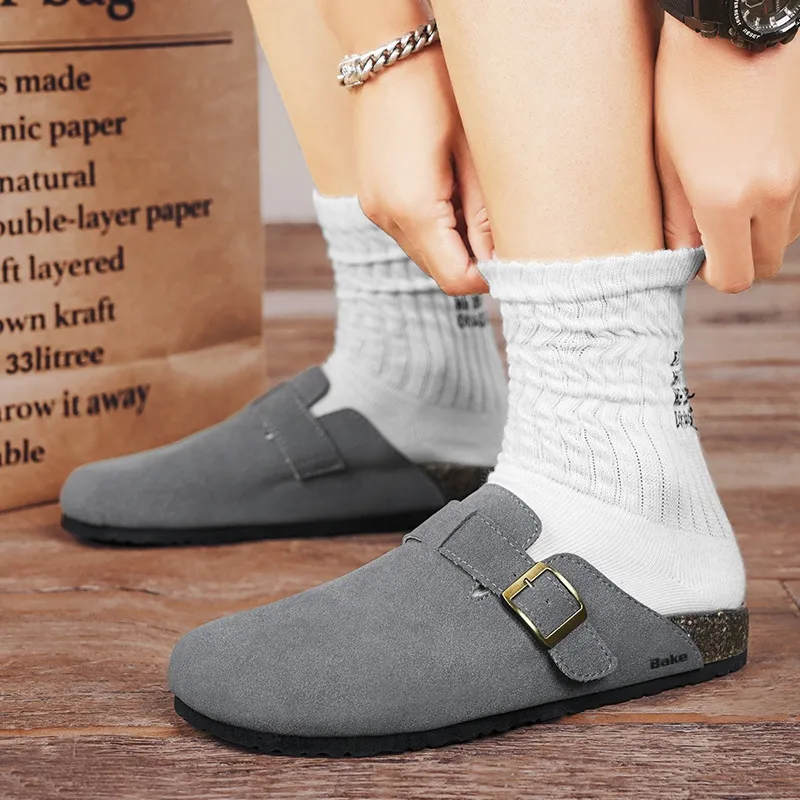 BAKE Quiet Abrasion Resistant Slip Resistant Closed Toe Slippers Men's-8